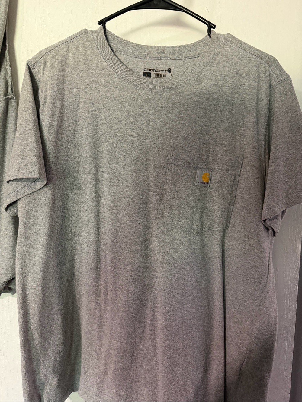 Carhartt Women's Gray Short-Sleeve Pocket Tee